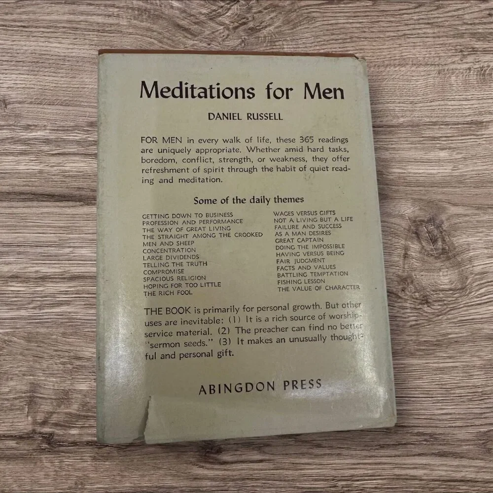 MEDITATIONS FOR MEN DANIEL RUSSELL BOOK PRESBYTERIAN CHURCH USA‎ Daily Devotions